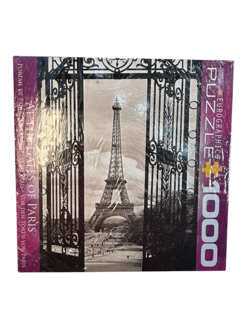 Eurographics At The Gates of Paris 1000 Piece Jigsaw Puzzle Eiffel Tower New Sea